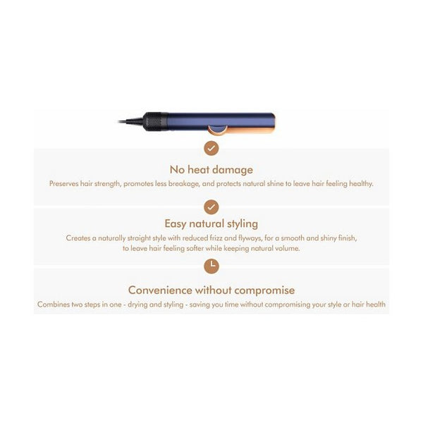Dyson Airstrait Hair Straightener Wet To Dry Style - Prussian Blue