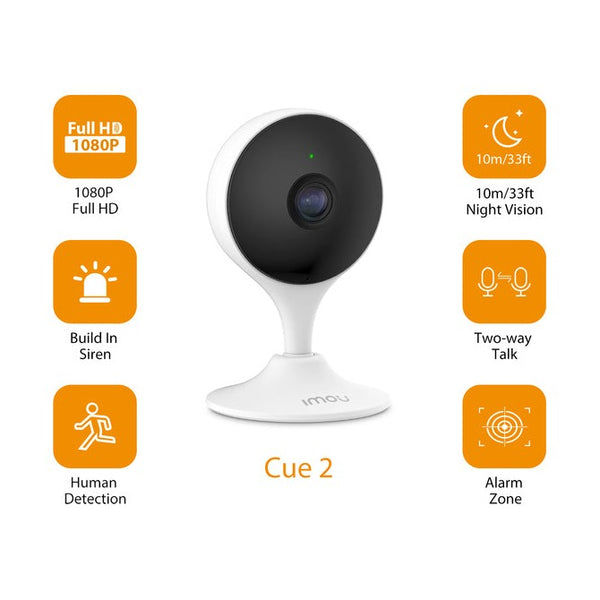 Imou Cue 2C 1080P Wi-Fi Indoor Security Camera | Human Detection | Two-Way Audio | Night Vision