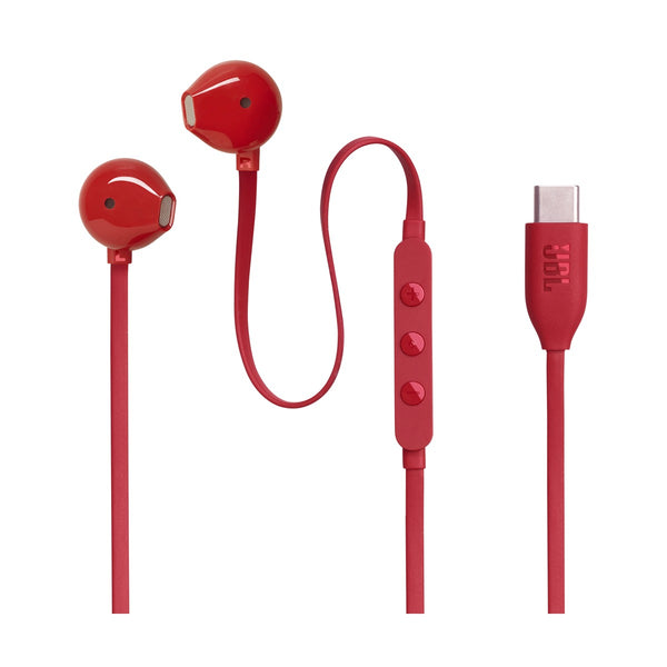 JBL - T305C-BU In-Ear Earphones USB Microphone, RED