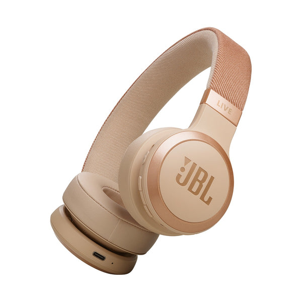 JBL - Live 670NC Wireless On-Ear ANC Headphones, SAND