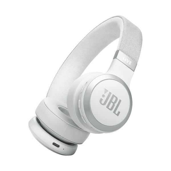 JBL - Live 670NC Wireless On-Ear ANC Headphones, White