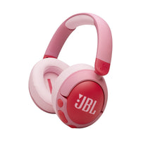 JBL - سماعة رأس لاسلكية JR470NC للأطفال فوق الأذن بخاصية إلغاء الضوضاء، وردي