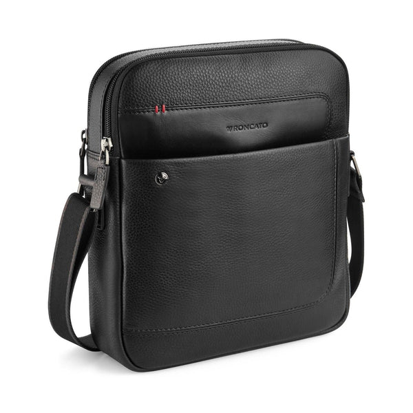 Roncato Alaska 2 - Compartment Crossbody Bag Black