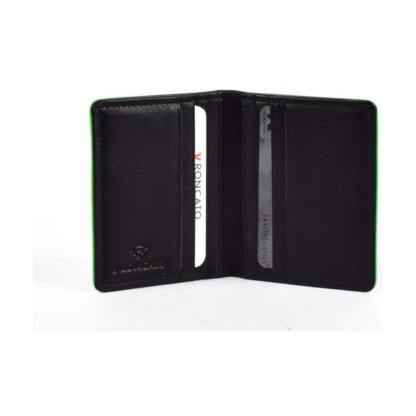 Roncato Iron 4.0 Credit Card Holder 8X9.5X1.5 Nero/Verde