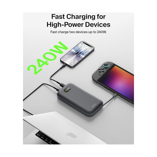 Belkin - Ultracharge Pro Laptop Power Bank 27K Charcoal