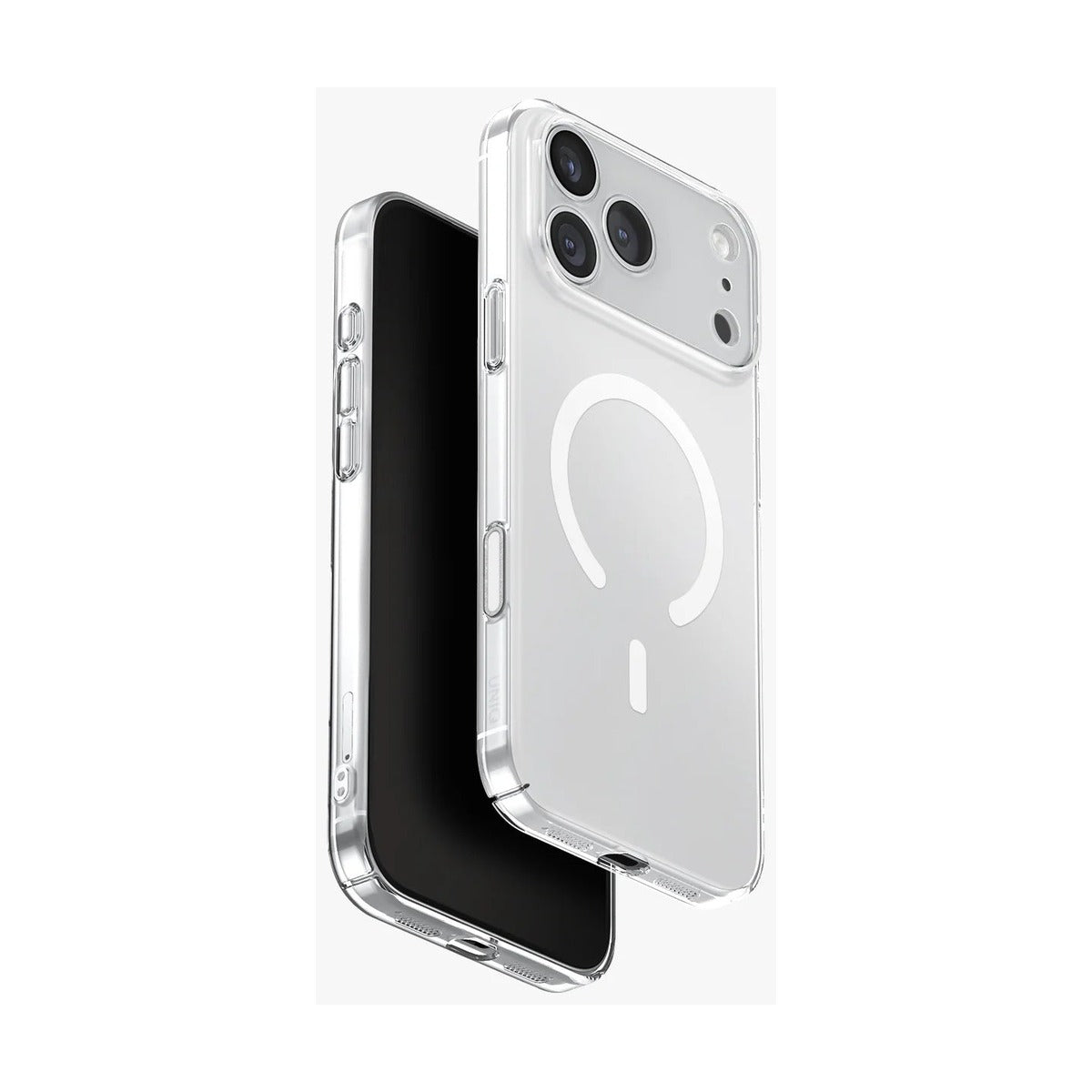 Uniq AirSuit Case for iPhone 17 Pro Max - Glossy Clear White Shell