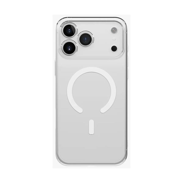Uniq Hybrid Iphone 17 Pro Max Magclick Charging Airsuit - Glossy Clear/White