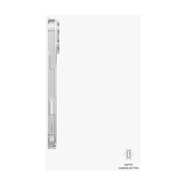 Uniq Hybrid Iphone 17 Pro Max Magclick Charging Airsuit - Glossy Clear/White