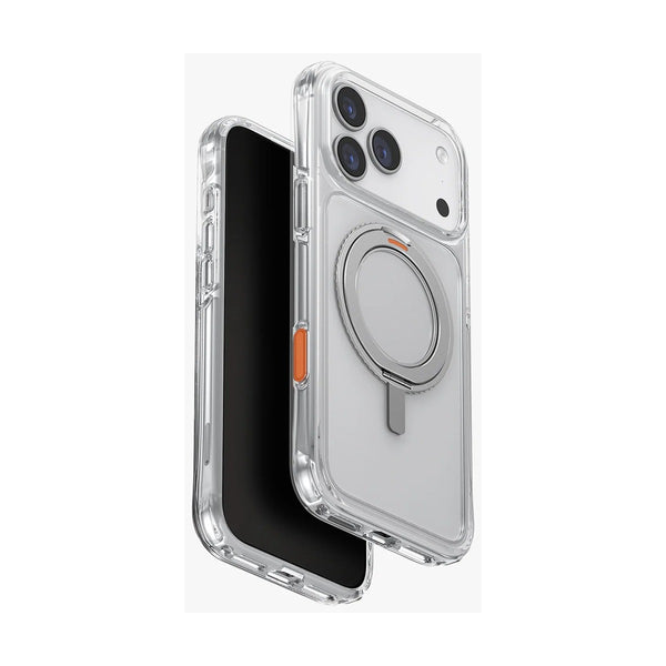 Uniq Hybrid Iphone 17 Pro Max Swivix With 360 Rotating Kickstand - Lucent Clear