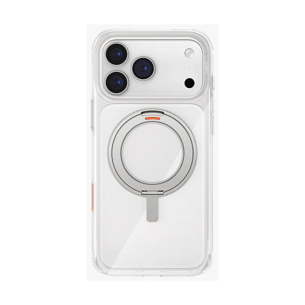Uniq Hybrid Iphone 17 Pro Max Swivix With 360 Rotating Kickstand - Lucent Clear