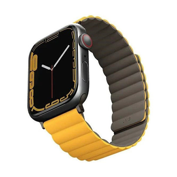Uniq Revix Reversible Magnetic Apple Watch Strap - (Mustard/Khaki)