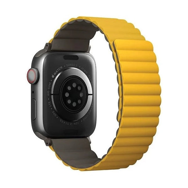 Uniq Revix Reversible Magnetic Apple Watch Strap - (Mustard/Khaki)