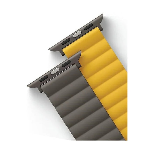Uniq Revix Reversible Magnetic Apple Watch Strap - (Mustard/Khaki)