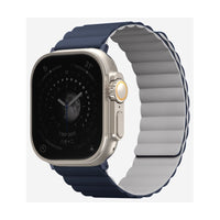Uniq Revix Reversible Magnetic Apple Watch Strap - (Storm Blue/ Chalk Grey)