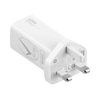 XIAOMI 65W GAN CHARGER TYPE A AND TYPE C - WHITE