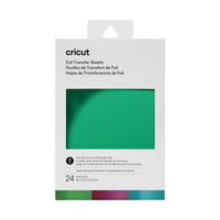 CRICUT مواد استهلاكية أوراق ترانسفير فويل من كريكوت مقاس 10×15 سم، 24 ورقة، ألوان جويل