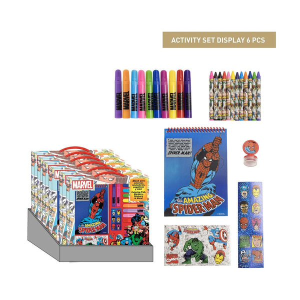 Cerda - Colouring Stationery Set Display Marvel