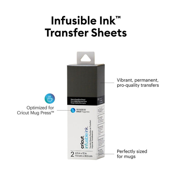 Cricut Joy Infusible Ink Transfer Sheets 2-pack (Warm Grey)