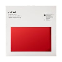 Cricut Transfer Foil Sheets 30x30cm 8 sheets (أحمر)