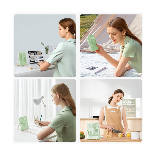 Portable Fan Table Fan Life1 - Green