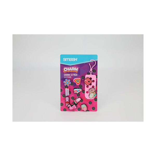 Smash - Charm Keyring 10 Charms Pink