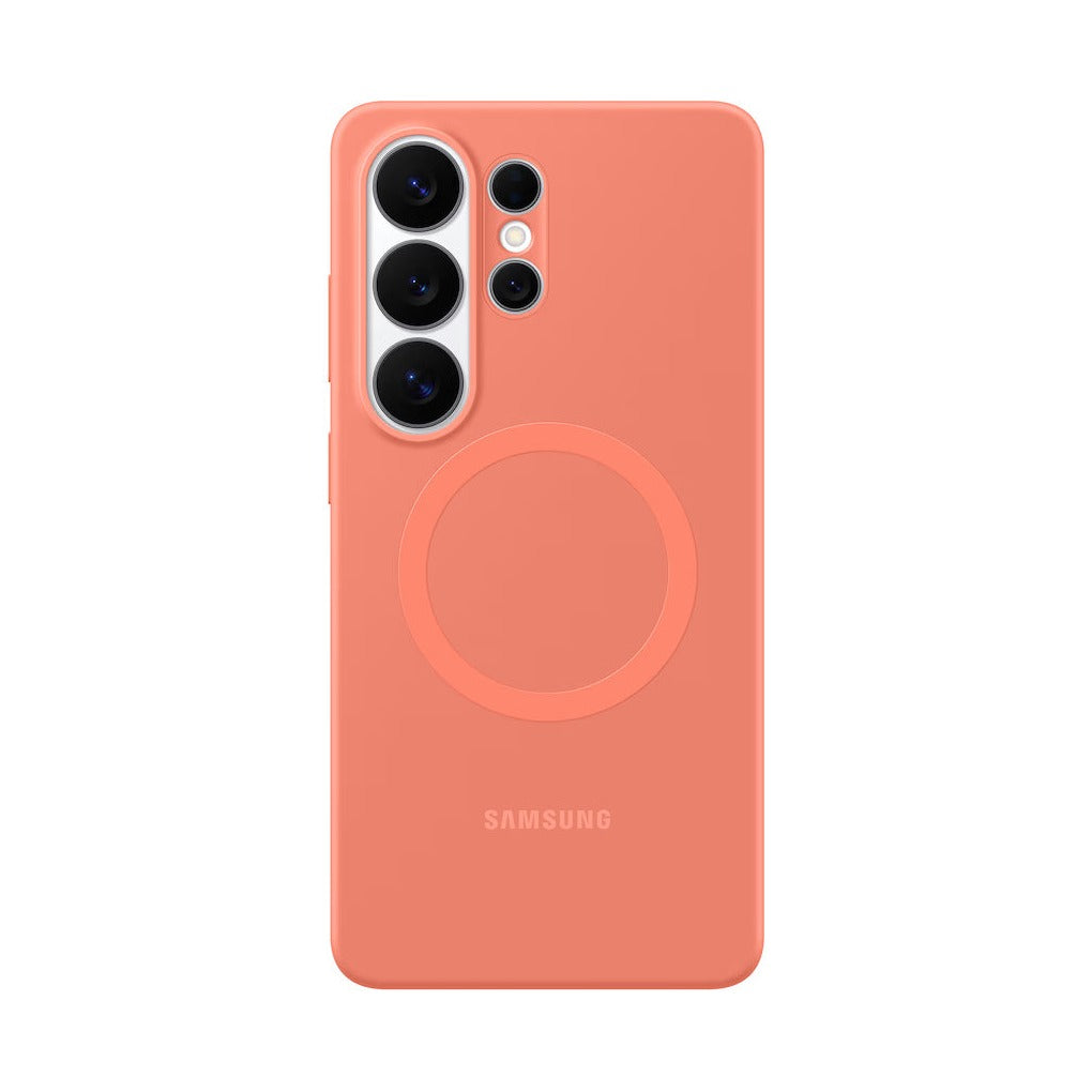 Samsung Galaxy S26 Ultra Silicone Magnet Case - Coral Red