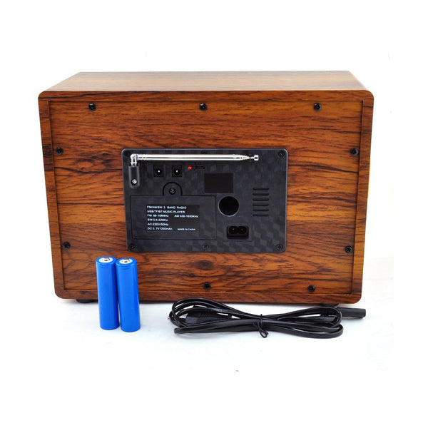 Anbernic - Raiseng Retro AM FM SW Radio 3 Band Portable Radio Rechargeable Home Audio Speaker