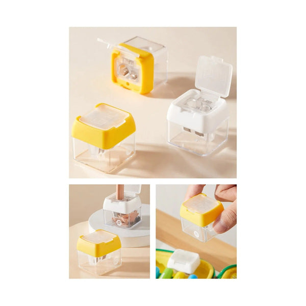 Mideer - Mideer Three-Hole Pencil Sharpener - Turmeric Yellow