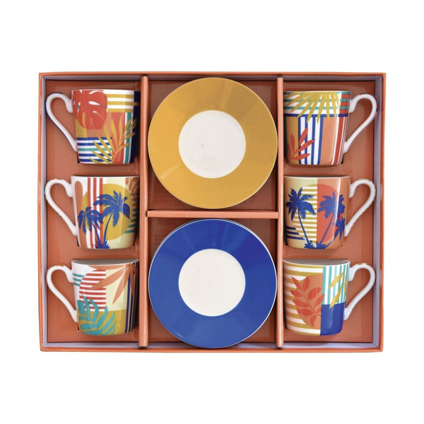 Easy Life - BAHIA 12PC COFF.CUP&SAUCER SET 100ML W/BOX