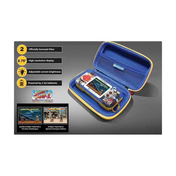 My Arcade VIDEO GAME - POCKET PLAYER PRO+ TRAVEL CASE SUPER STREET FIGHTER II PORTABLE GAMING SYSTEM WITH CASE