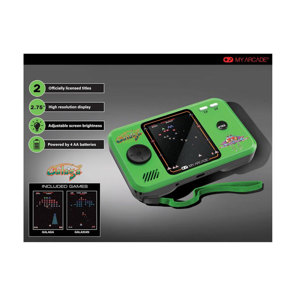 My Arcade VIDEO GAME - GALAGA POCKET PLAYER PRO
