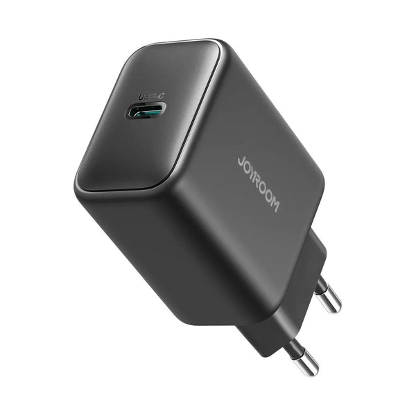 Joyroom - GaN 45W USB-C Super Fast Charger-Black (EU)+A14 C to C 60W 1.2m - Black