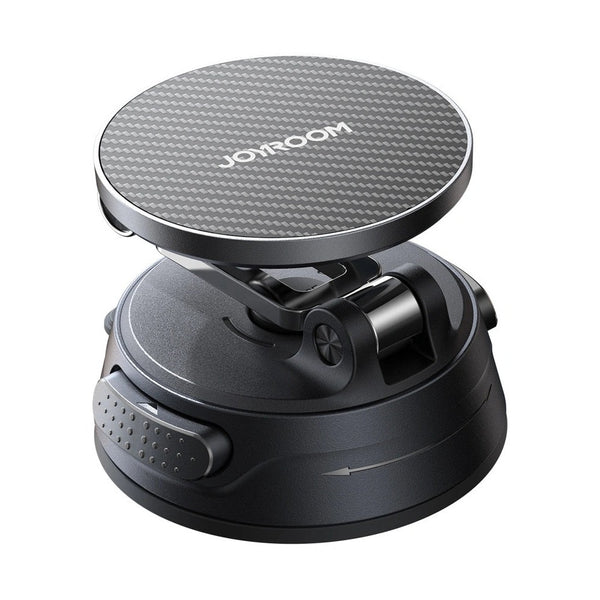 Joyroom - Gel Suction Cup MagSafe Foldable Car Phone Mount - Gunmetal Black