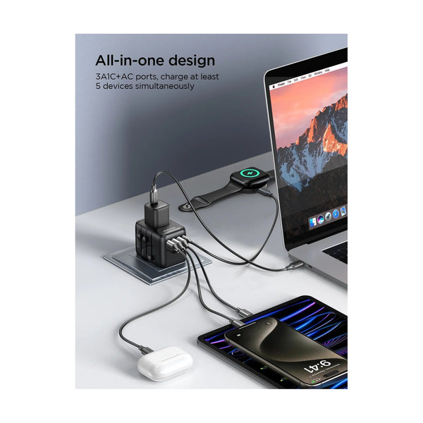 Joyroom - Universal Travel Adapter - Black