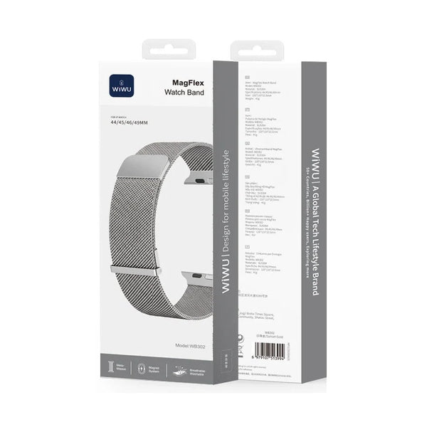 Wiwu - MagFlex Review: The Magnetic Stainless Steel Apple Watch Band That Changes Everything - SILVER