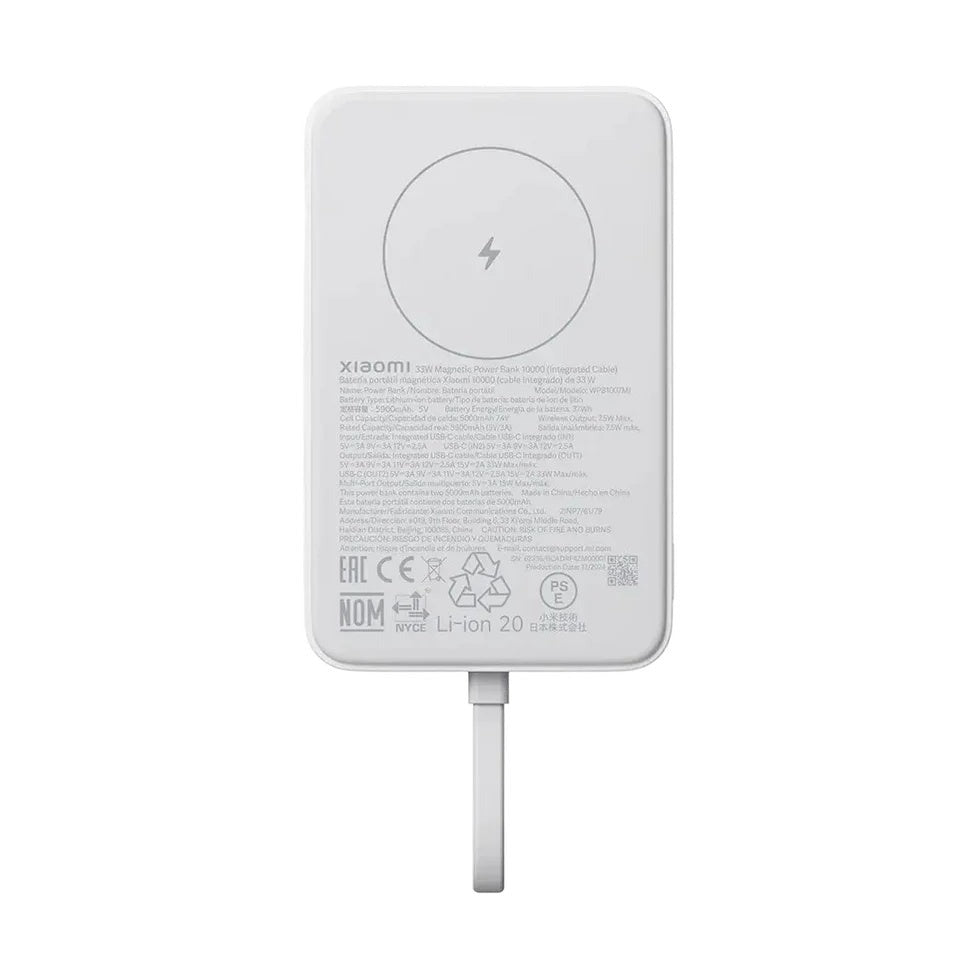 Xiaomi 33W Magnetic Pb 10000-Integrated Cable - White