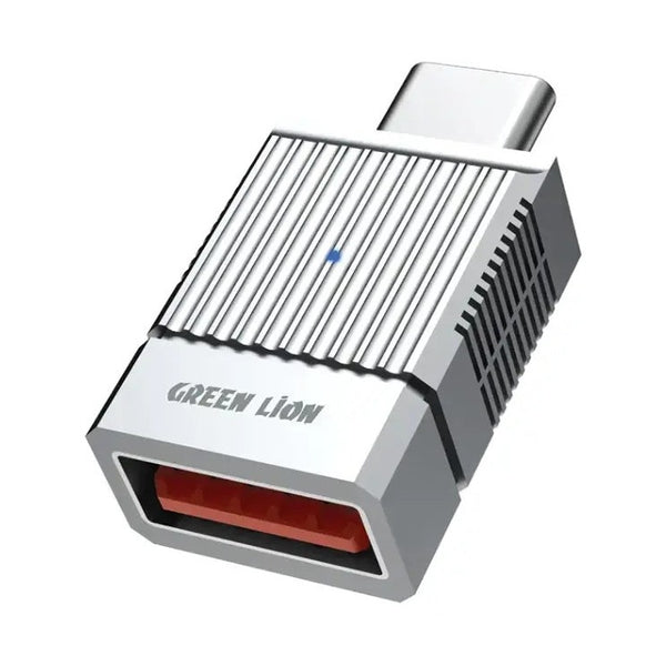 Green Lion 2 In 1 Otg Adapter Usb-A To Usb-C - Gray