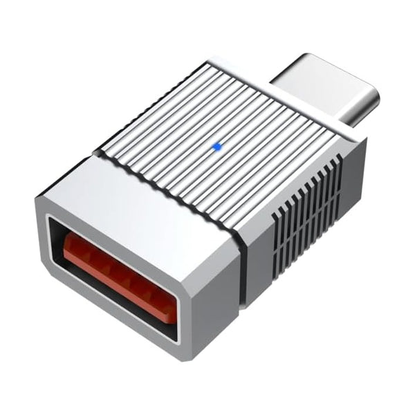 Green Lion 2 In 1 Otg Adapter Usb-A To Usb-C - Gray