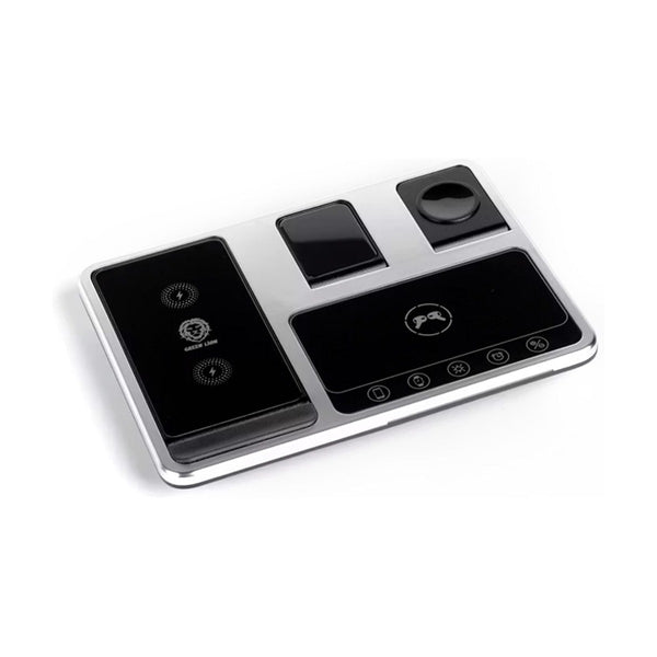 Green Lion 4 In 1 Wireless Charging Station 15W - Gray