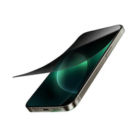 Green Lion 9H Steve Privacy Anti-Peeping Glass for iPhone 16 Pro - Black Edge