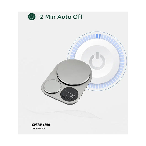 Green Lion Dual Kitchen Scale - Silver