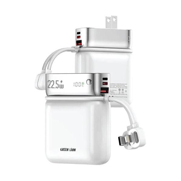 Green Lion Dyno 2 In L L0000Mah Power Bank And Adapter
Pd 20W - White