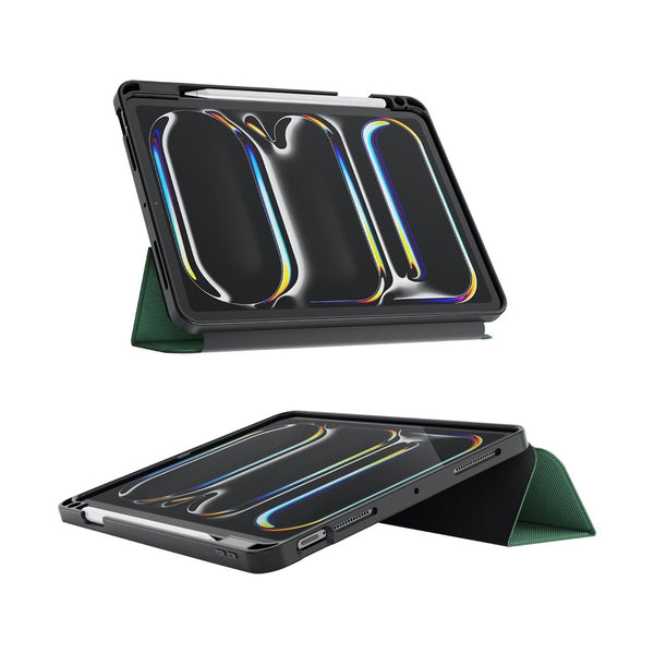 Green Lion Hogo Premium Case With Pencil Holder For Ipad Air 13"- Green