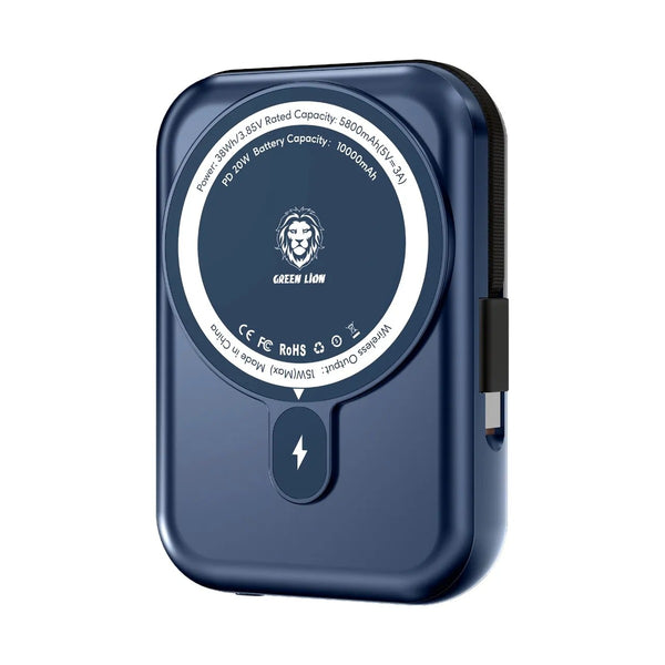 Green Lion 10000Mah Monaco Magsafe Power Bank - Blue
Titanium
