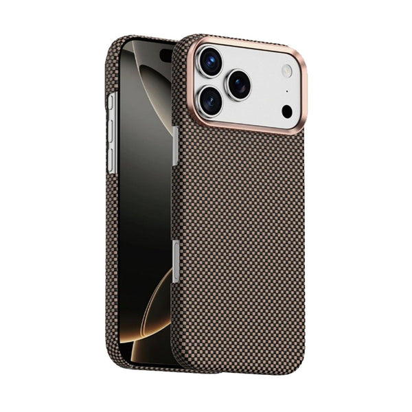 Green Lion Magsafe Kevlar Case For Iphone 17 Pro Max - Black & Gold