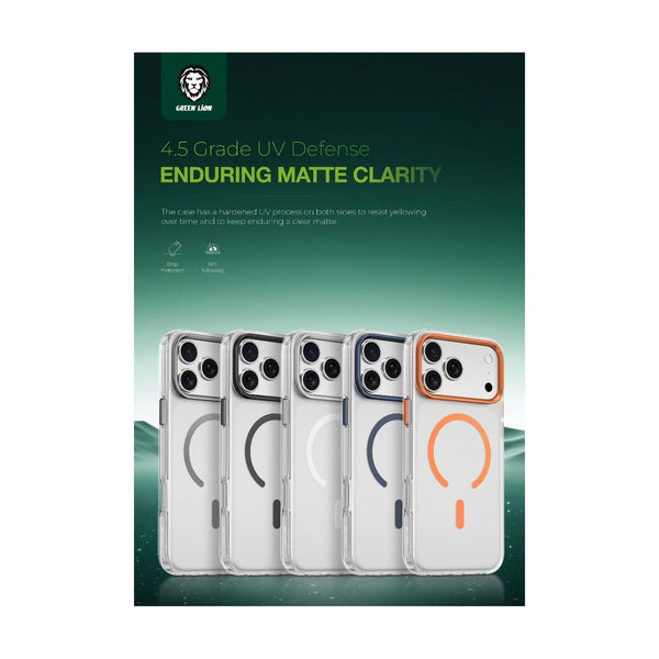 Green Lion Matte Magsafe For iPhone 17 Pro - Black