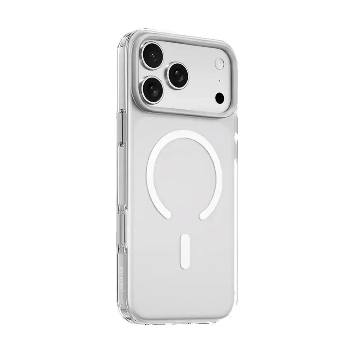 جراب Green Lion غير لامع يدعم خاصية MagSafe لهاتف iPhone 17 Pro، لون فضي - مضاد للاصفرار