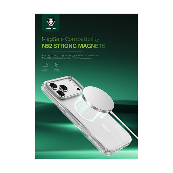 Green Lion Matte Magsafe For iPhone 17 Pro - Blue