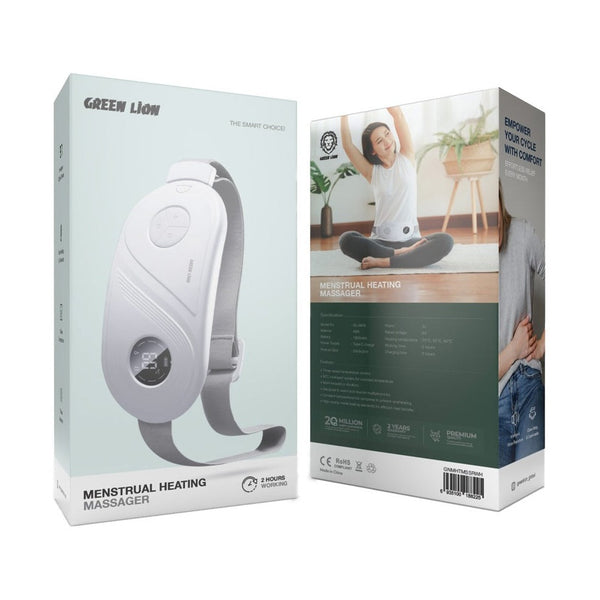 Green Lion Menstrual Heating Massager - White