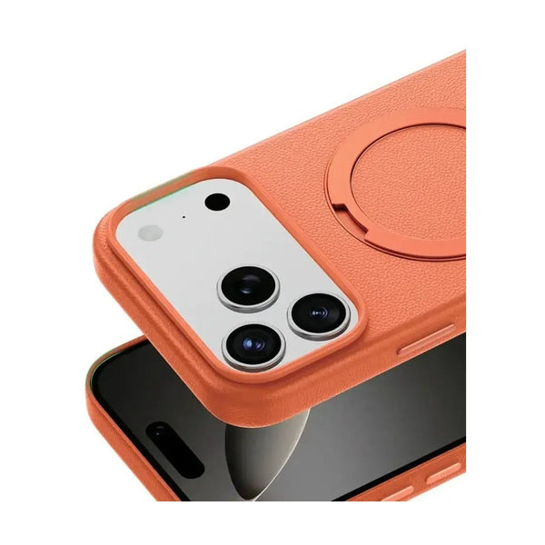 Green Lion Minster Leather Magsafe For Iphone 17 Pro Max - Orange